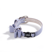 Collar antiahogo en cuero para gato  - KENNY LAVANDA