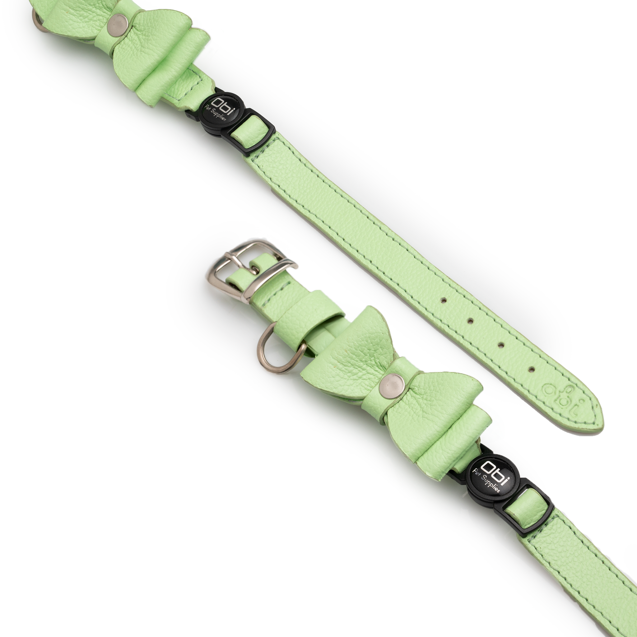 Collar antiahogo en cuero para gato  - KENNY LIMA