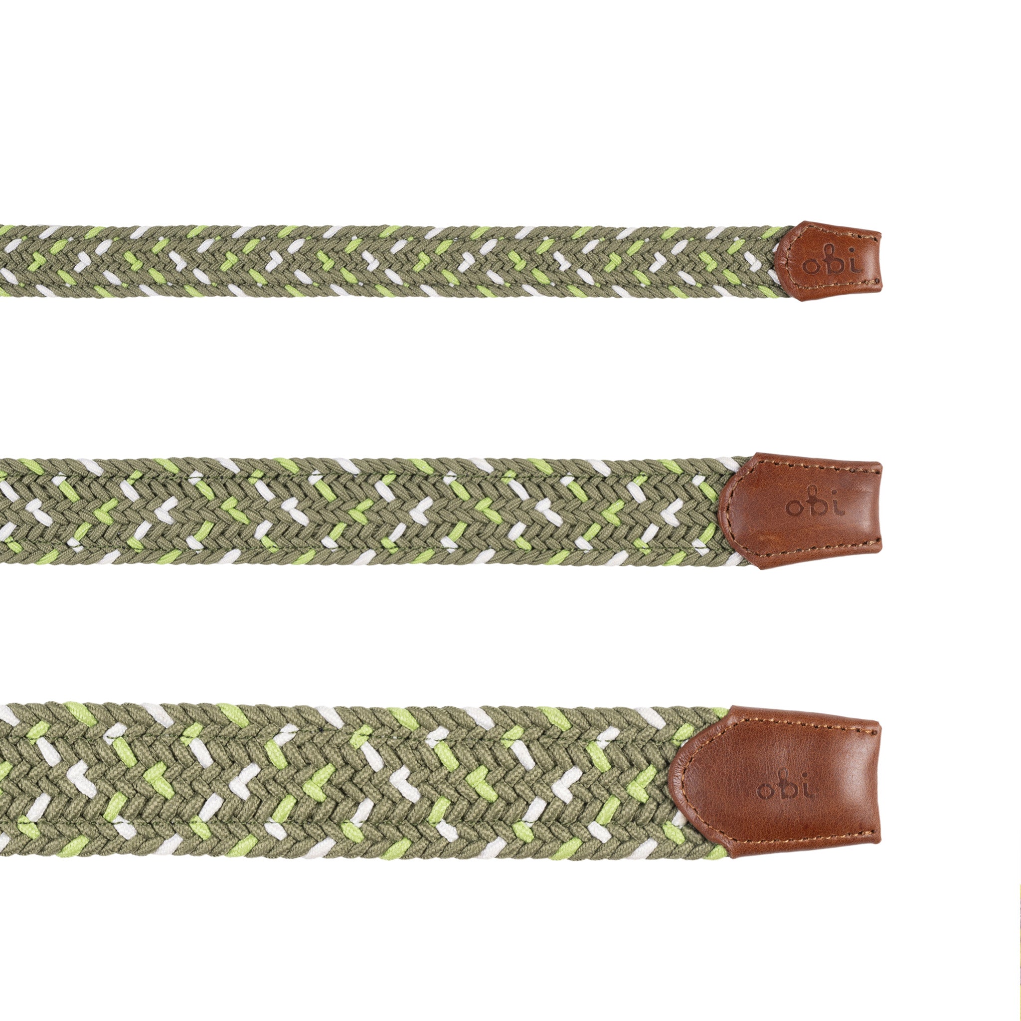 COMBO  collar + correa trenzado para perro- OLIVE