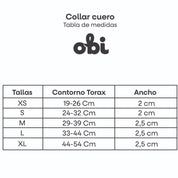 Collar para perro en cuero - ADAM FLORES