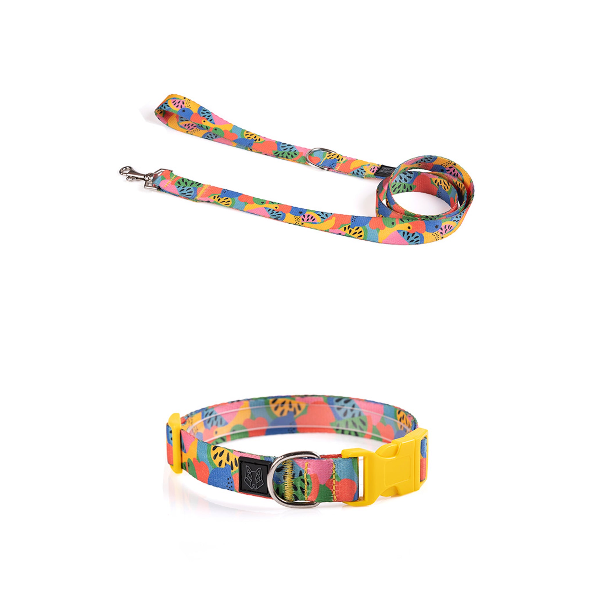 Collar y correa para perros estampado - FRUTTI