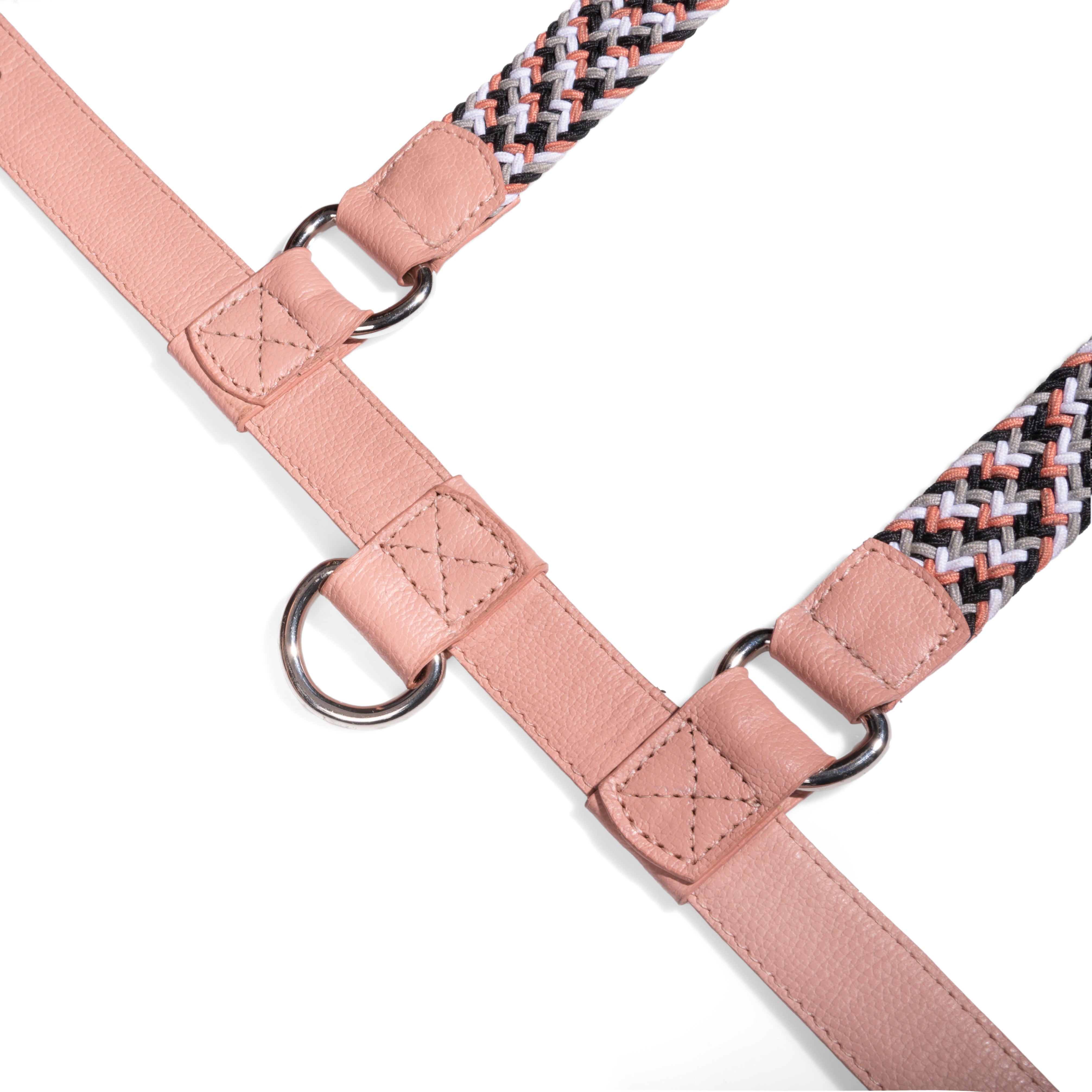 Arnés para perro trenzado - ENZZO PASTEL