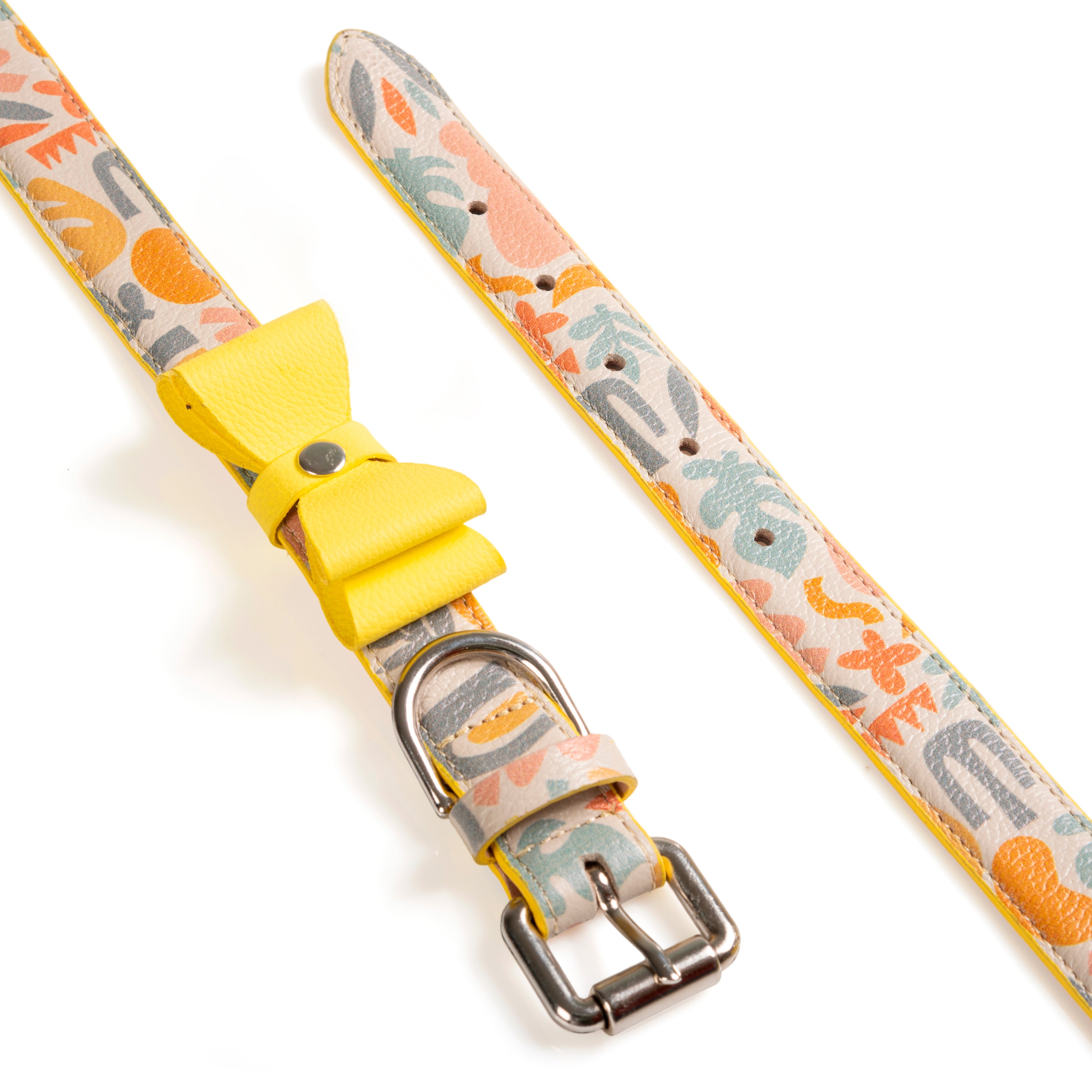 Collar para perro en cuero - ADAM ABSTRACT