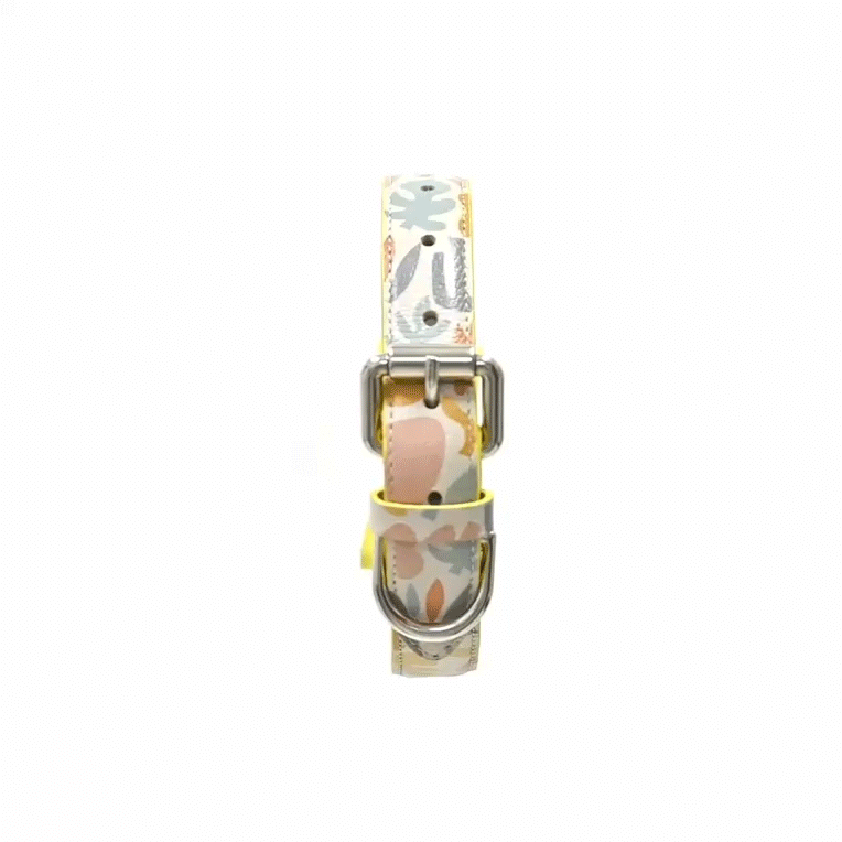 Collar para perro en cuero - ADAM ABSTRACT