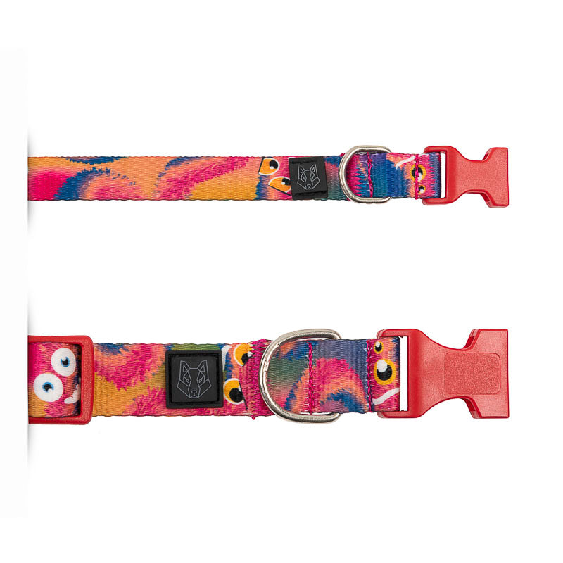 Collar y correa para perros estampado - MONSTER FIRE
