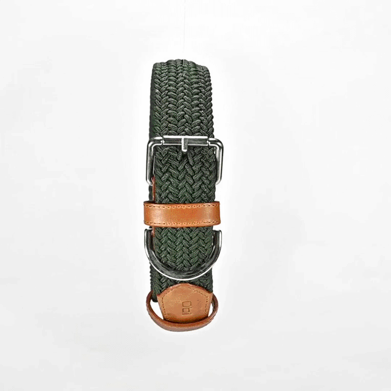 Collar para perro trenzado - CLOE MILITAR