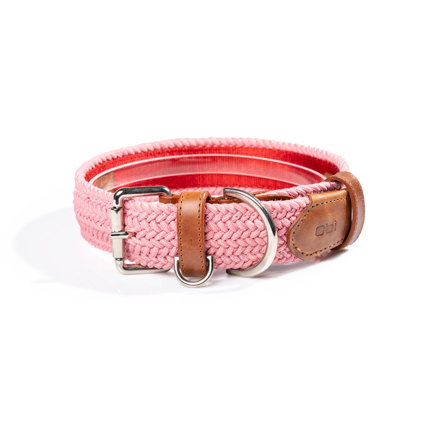 COLLAR PARA PERRO TRENZADO - CLOE ROSA